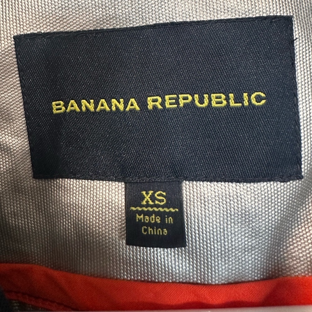 Banana‎ Republic Dark Blue Rain Coat Jacket size XS - Picture 8 of 10